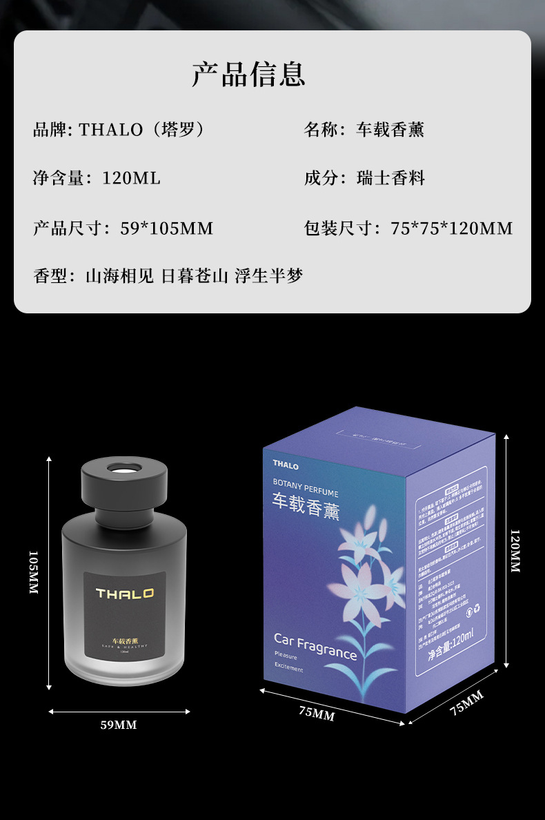 Car-mounted Aromatherapy for Removing Odor and Purifying Air Advanced Aromatherapy for Refresher Fragrance Exquisite Decoration Perfume Aromatherapy