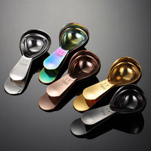 定制304不锈钢葫芦造型量勺1茶勺大小号镀钛烘焙量杯奶粉勺子礼品