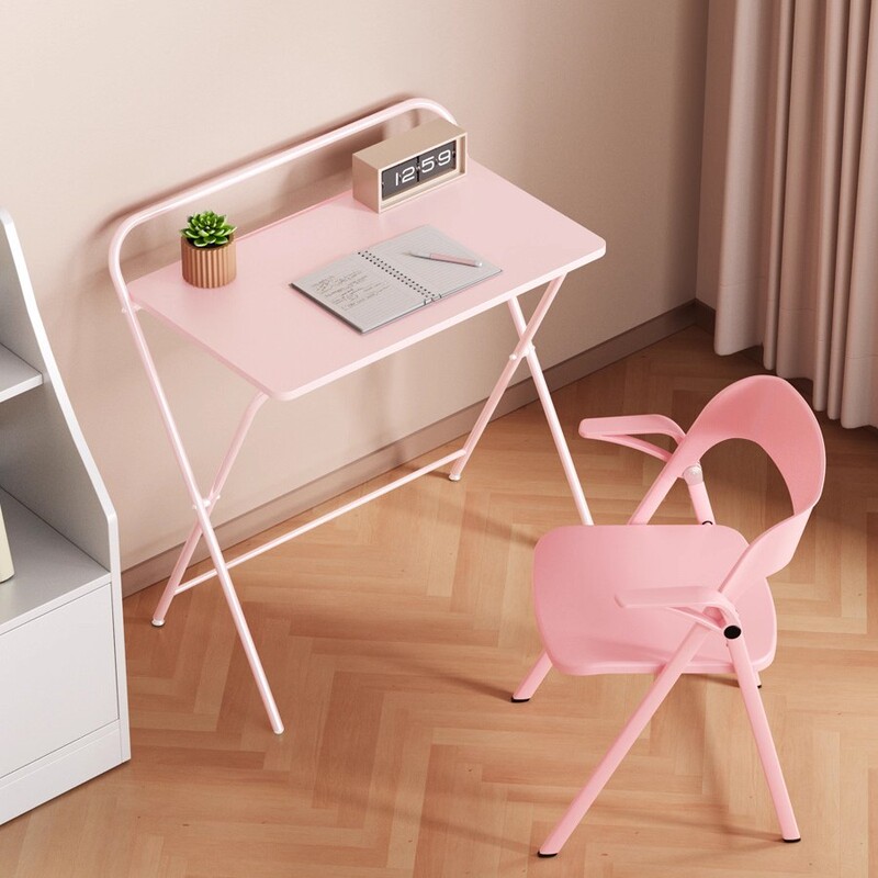 Installation-Free Foldable Computer Desk, Light Luxury and High-End Student Home Writing Desk, Extra Large Simple Desk
