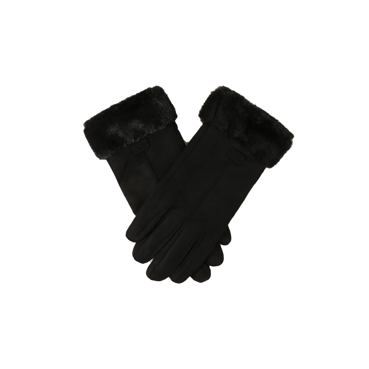 Autumn/winter New Warm Cold Split Finger Gloves Female Korean Gloves display picture 5