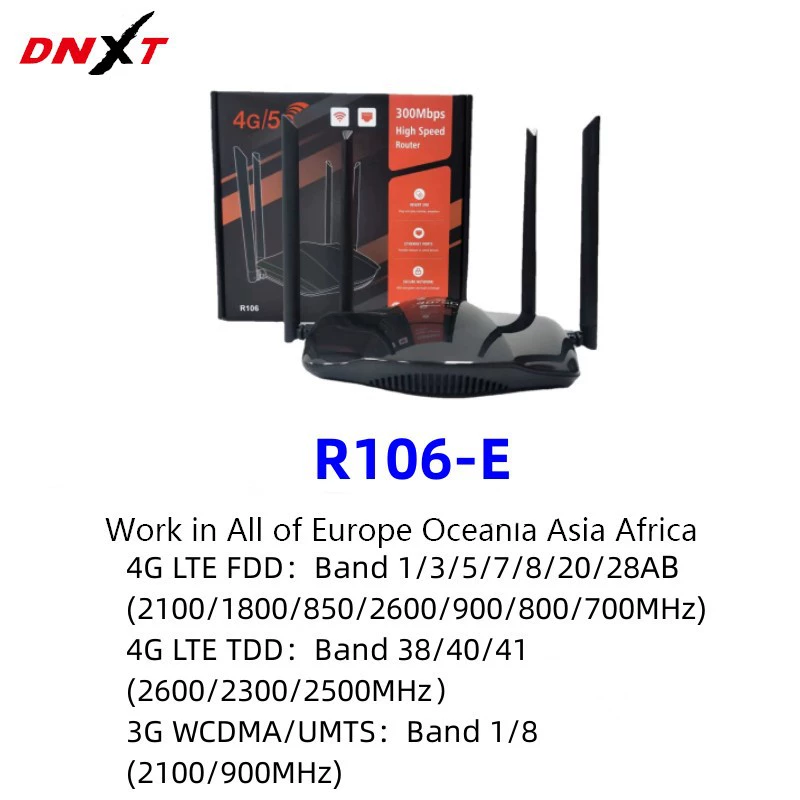 4G маршрутизатор LTE беспроводной WiFi для дома/офиса CPE с 3 сетевыми портами и сим-картой маршрутизатор