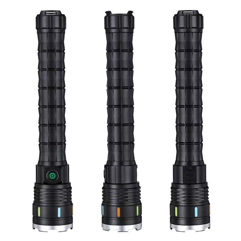 Antorcha de aluminio recargable extensible a prueba de explosiones de gran capacidad de larga duración antorcha militar al aire libre impermeable