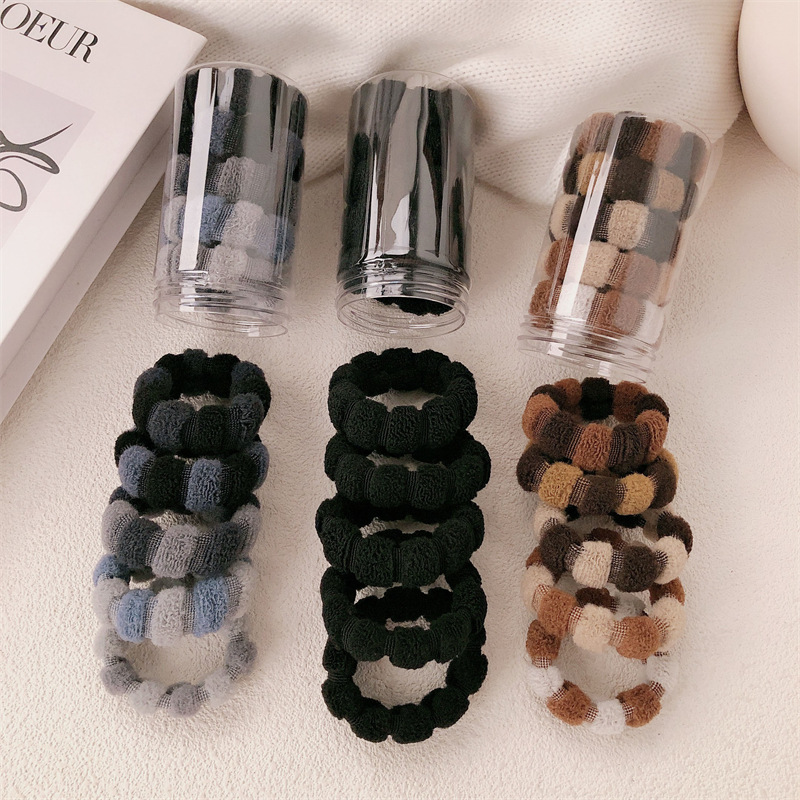 Francés sencillo no daña cabello de moda cabello de cola de caballo red red nuevo engrosado banda de goma cabello de pelo