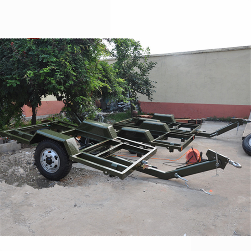 2吨发电机组拖车 高度可调节式移动机组拖车 柴油发电机工具车