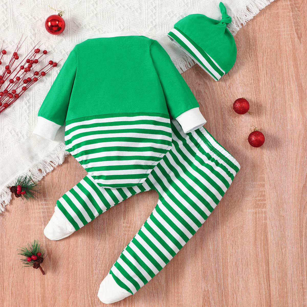 Christmas Fashion Elk Cotton Boys Clothing Sets display picture 2