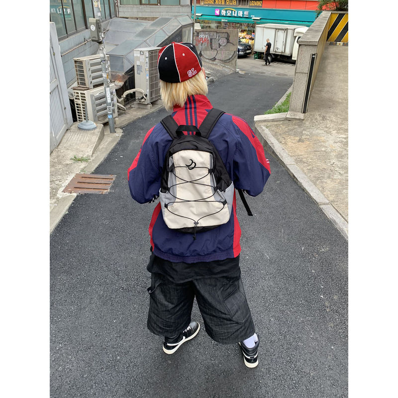 Mirenbuの魅力的な布の色合わせのリュックサックの登山スポーツの小包のアウトドア旅行のリュックサックは学生のカバンに行きます。|undefined
