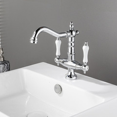 Haimins European-style vanity sink basin faucet 360° rotating sink washing basin cold and hot water faucet 9088