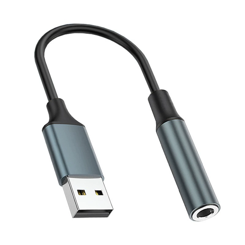 Аудиокабель Plug-and-play USB-3,5 мм для подключения наушников, подходит для ноутбуков и PS4, для передачи звука