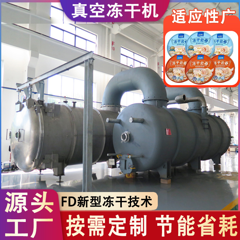 果蔬真空冷冻干燥机厂家 100平速食粥FD海福盛冻干牛肉面冻干机