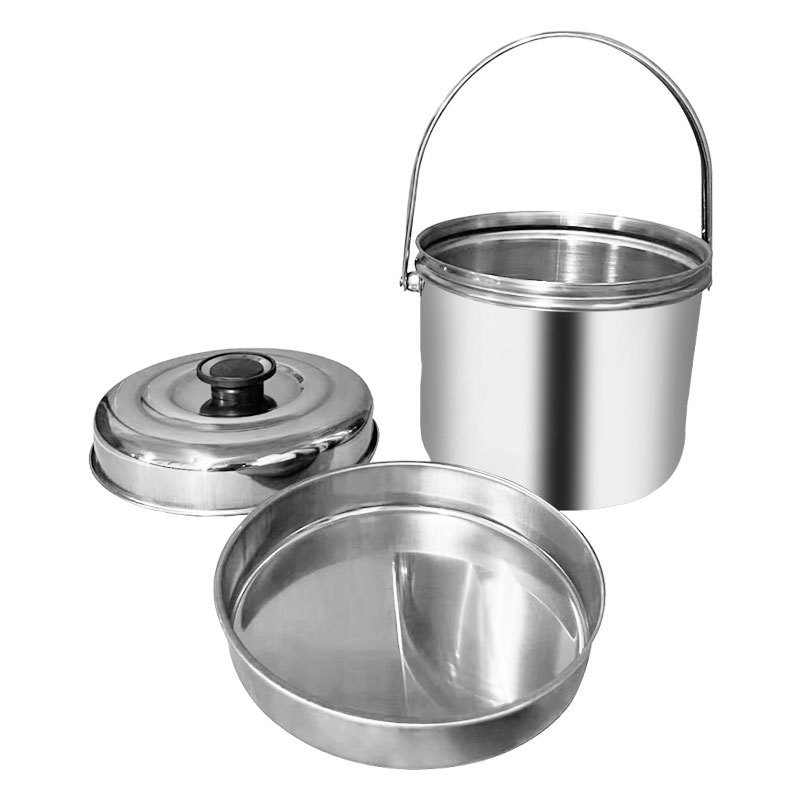 メーカー卸売りステンレス食器蓋提鍋14cm単層手提げ弁当箱手提げ弁当箱9.9元店|undefined