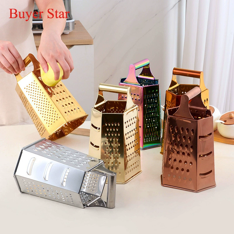 Нержавеющая сталь Шестигранная терка Домашняя редька Картофель Измельчитель Толстый шелк