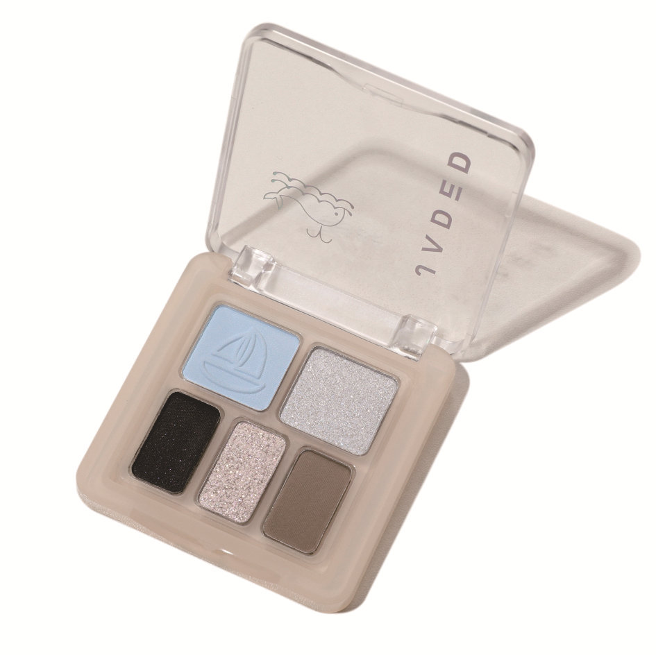 JADED Cálida paleta de sombras de ojos de cinco colores, barata y portátil, color perlado coreano mate, sombra de ojos ahumada de cemento sin maquillaje