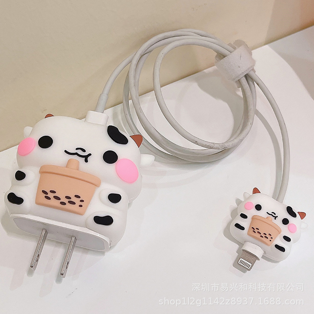 Aplicable Apple 18W / 20W cargador de cabeza de cubierta cargador de cubierta de cable de datos cubierta de 4 piezas al por mayor