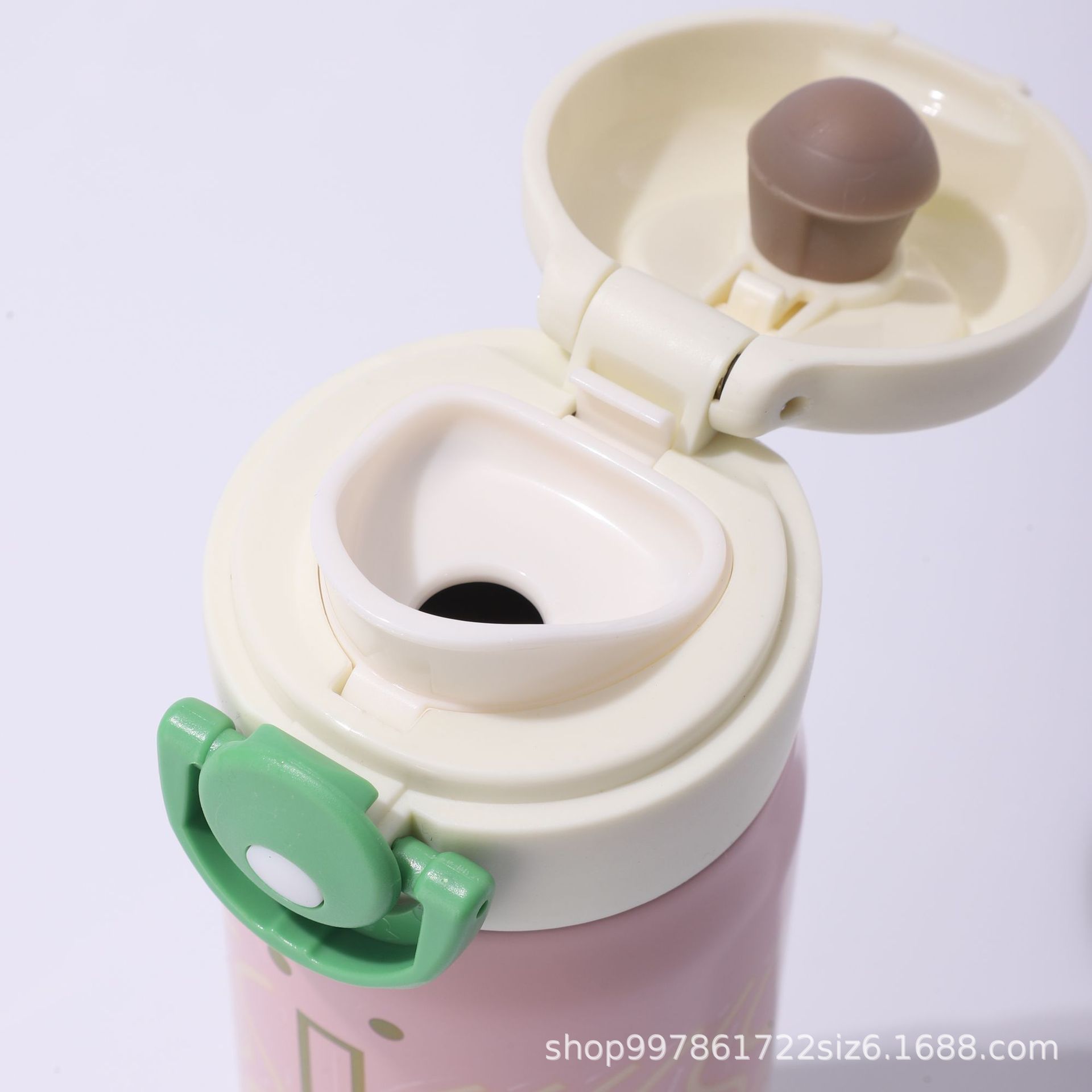 Nuevo acero inoxidable 304 taza de aislamiento de calor lindo con cierre rebote de niños taza de bebida directa taza de agua deportiva portátil al aire libre