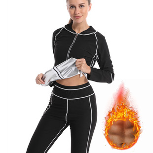 Factory Direct supply belly contracting running fat burning sports sweat-breaking body shaping clothes yoga clothes sweat-breaking clothes men's workout clothes suit
