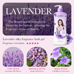 全英文SADOER玫瑰洗髮露 控油去屑香氛改善發質蓬鬆跨境外貿批發