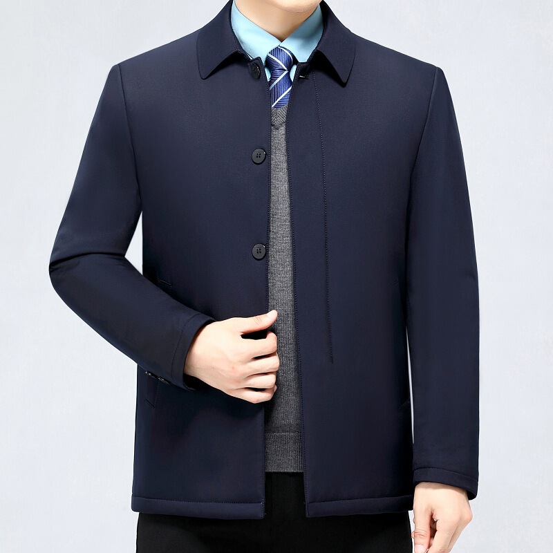 High quality men's cotton-padded jacket middle-aged lightweight cotton-padded jacket autumn and winter middle-aged and elderly thickened jacket dad's cotton-padded jacket