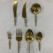 304不锈钢餐具头金色银色刀叉勺西餐餐具头可DIY手柄竹柄陶瓷柄等