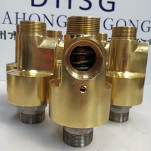 ✅厂家供应单双向旋转接头通冷却水H型旋转接头黄铜旋转接头