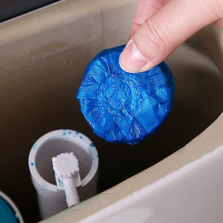10個入りの青い泡の便器の清潔剤のトイレは丈夫です。|undefined