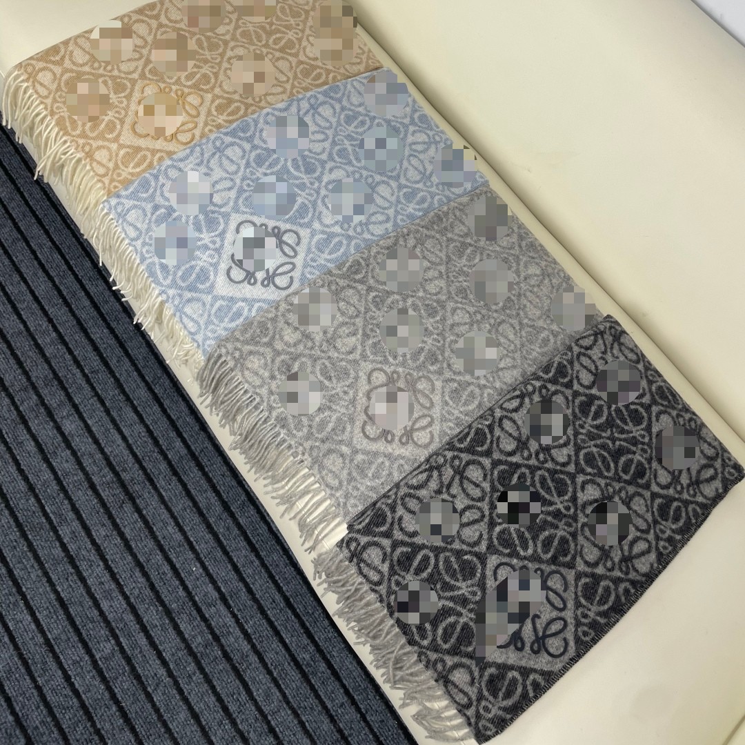 25 New and Old Luo Diamond Pattern Jacquard Wool Cashmere Scarf Internet Celebrity Recommended Same Style Autumn and Winter Wool Scarf