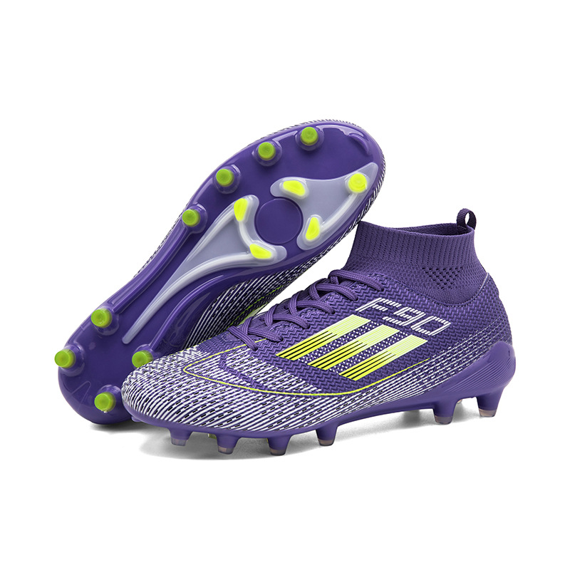 2025 nuevos zapatos de fútbol transfronterizos para hombres y mujeres jóvenes clavos cortos altos zapatos de fútbol fábrica directa