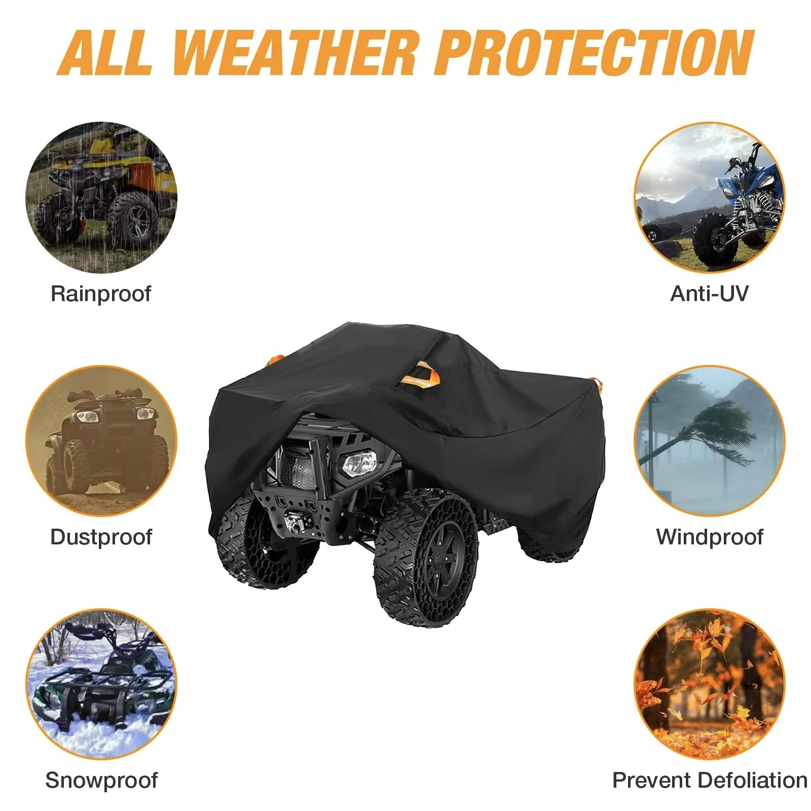 Cross-border Waterproof Beach Car Cover ATV Cover ATV Car Cover ATV Car Cover Dust Cover