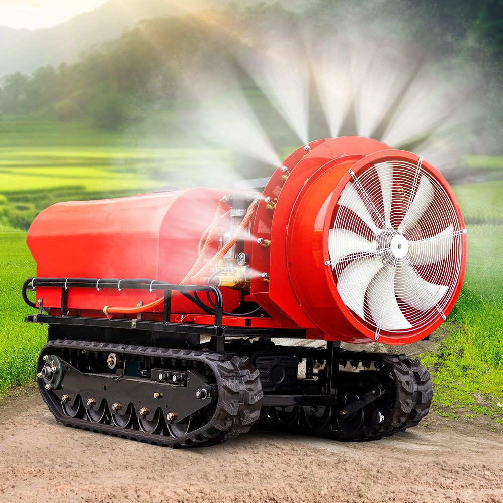 出口欧美履带款遥控打药机 农场果园大棚杀虫消毒机 遥控打药机