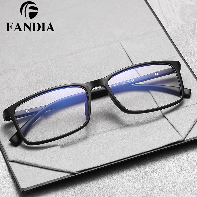 95960 europeo y americano nuevo hombre gafas marco cómodo tr90 ultra-luz gafas marco con lentes miopía gafas marco gafas image 3