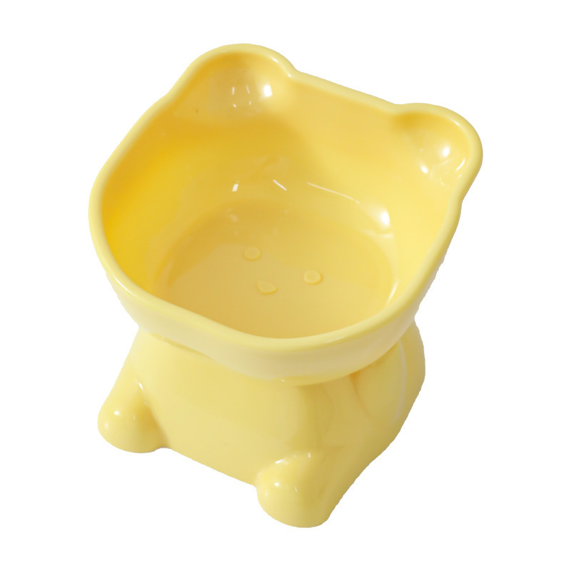 Tazón alto Face Bear-Amarillo limón 300ml (bolsa de PE)