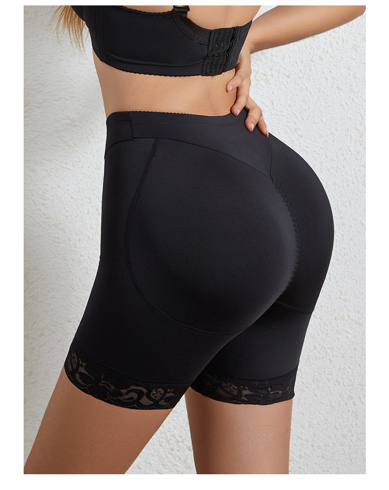 Polyester Fabric Type High Waist Waist Line Solid Color Waist Support Hip Lifting Seamless Shaping Underwear