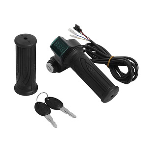 Red Screen Big Knife Lock Electric Vehicle Handlebar Electric Vehicle Accessories Speed Control Throttle Handle
