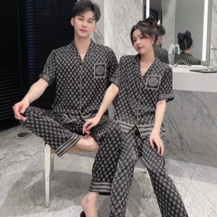 Dai Shian Clothing 2023 Spring and Summer New Ice Silk Thin Couples High Set Net Celebrance Live Explosions Home