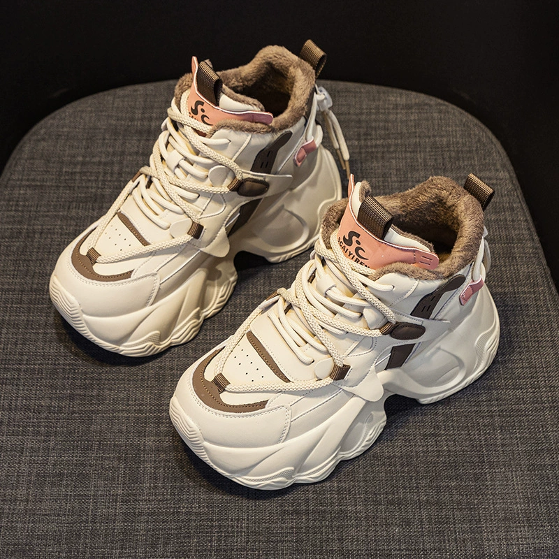 Обувь Torre 2023 осень, новая толстая подошва, увеличенная 8 см, Повседневная универсальная Модная стильная на шнуровке для женщин