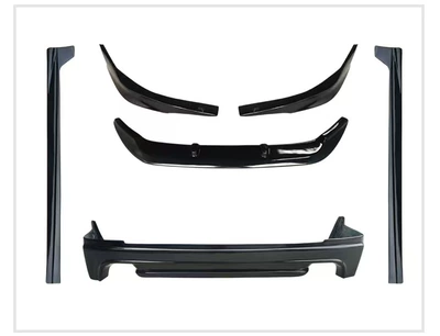 Front Spoiler Three-Piece Set Front – Big Surrounded - 6-piece-set-without-paint