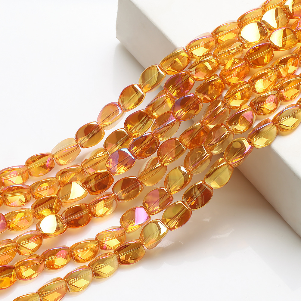 32g Weight Beads Jewelry Making Type 10 * 12mm Jewelry Making Size DIY Jewelry Accessories Classification 20 PCS/Package Quantity glass Material Irregular Pattern Plating Design Simple Style Style 20 PCS/Package 10 * 12mm Glass Irregular DIY Jewelry Accessories Beads 9