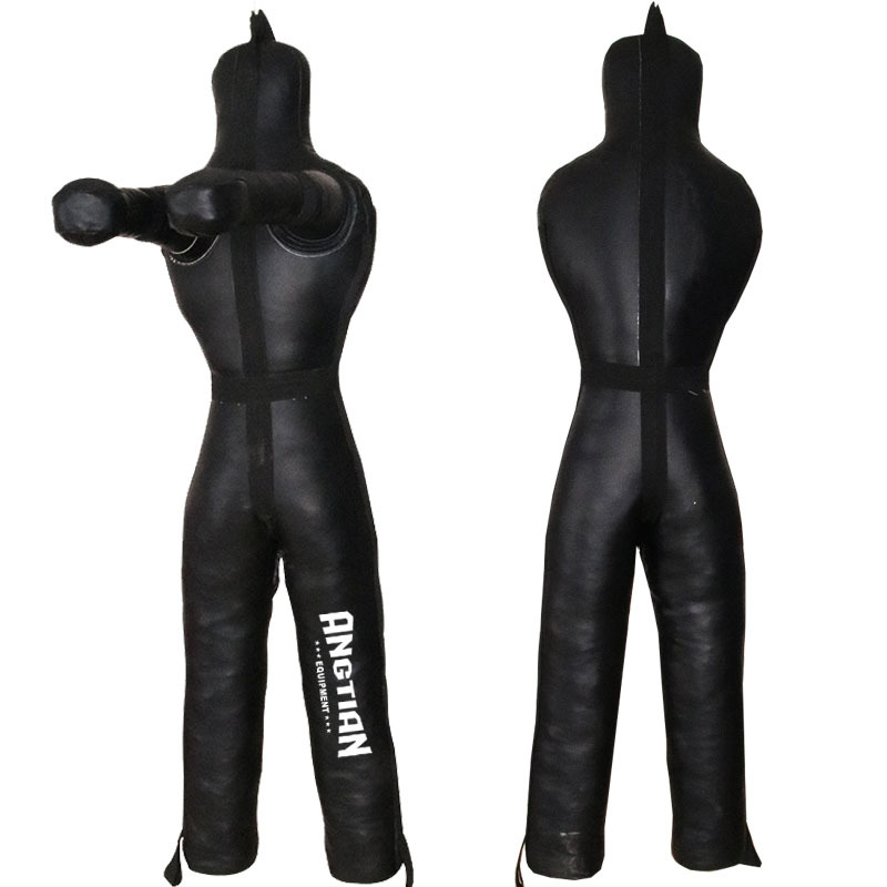 Angtian personalizado venta directa maniquí vertical maniquí de entrenamiento contra incendios maniquí MMA combinación de lucha libre muñeca Sanda muñeca arena