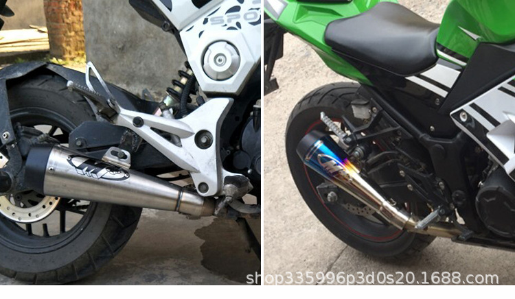 Motorcycle Modification Parts for Yamaha Tmax500, Kawasaki Huanglong 600, Large-Displacement M4 Exhaust Pipe Universal