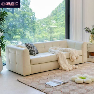 2025 Sofa Home Living Room Creative Sofa Cream Style High-End Xiaohongshu Popular Internet Celebrity Sofa Bed Furniture