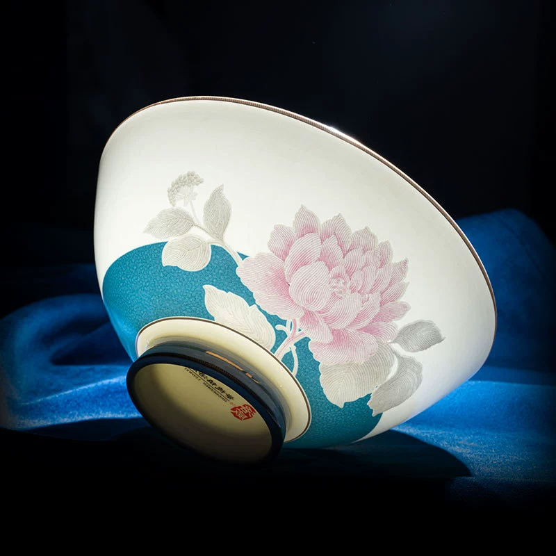 Китайский дворцовый стиль набор посуды Jingdezhen белый фарфор набор тарелок и чаши столовые принадлежности с палочками в светлом люксе клубном стиле