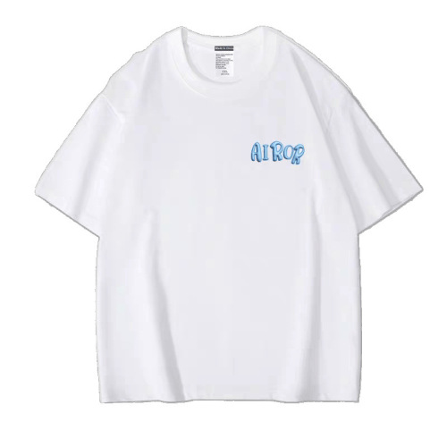 220g pure cotton 2025 men's short-sleeve T-shirt, INS trendy brand base layer top, summer simple and versatile, large size