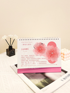 Men's and women's nine-type desk calendar private explanation business trip convenient decoration small fresh health salon layout medical beauty education