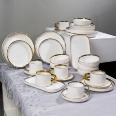 2024新型軽豪華食器セット家庭用食器高級感陶磁器食器セット