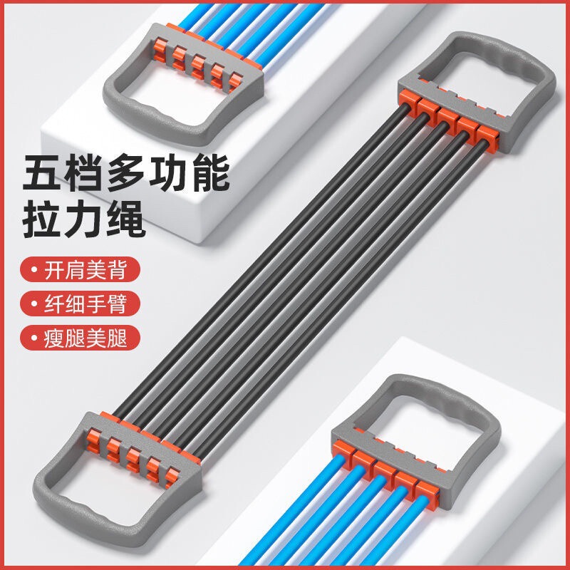 Chest Expansion Puller for Men and Women at Home Multi-Functional Training Weight Loss Slimming Pull Rope Fitness Equipment Resistance Adjustable