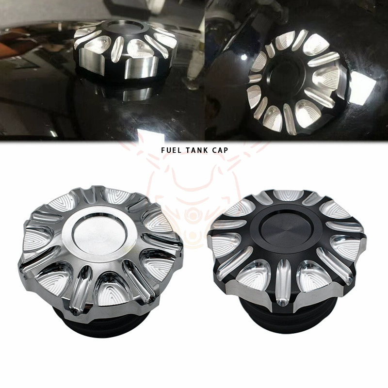Крышка топливного бака мотоцикла Harley в стиле ретро, ​​подходит для 883 Fat Boy Breaker с ЧПУ, модифицированная крышка коробки подсолнечника из алюминиевого сплава