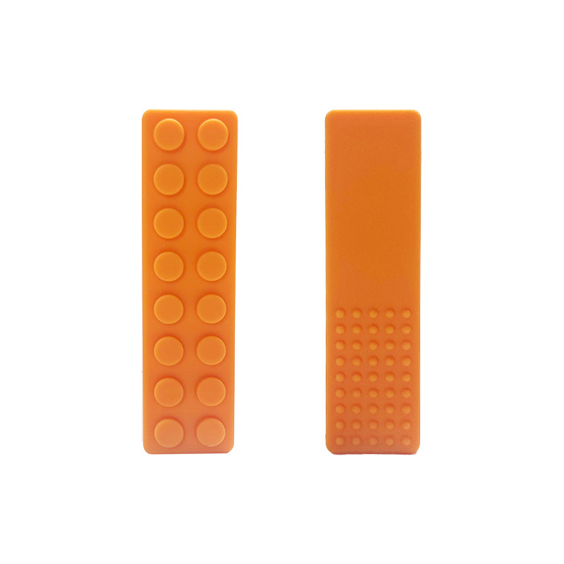 Amazon venta caliente bloque de silicona bitele alimenticio protección ambiental madre e infante niño anti-comerción de goma de diente de goma de muñeca