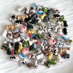 輸入ペルービーズかわいい動物シリーズカラー手描き陶磁器ビーズdiyブレスレットネックレスアクセサリービーズ材料