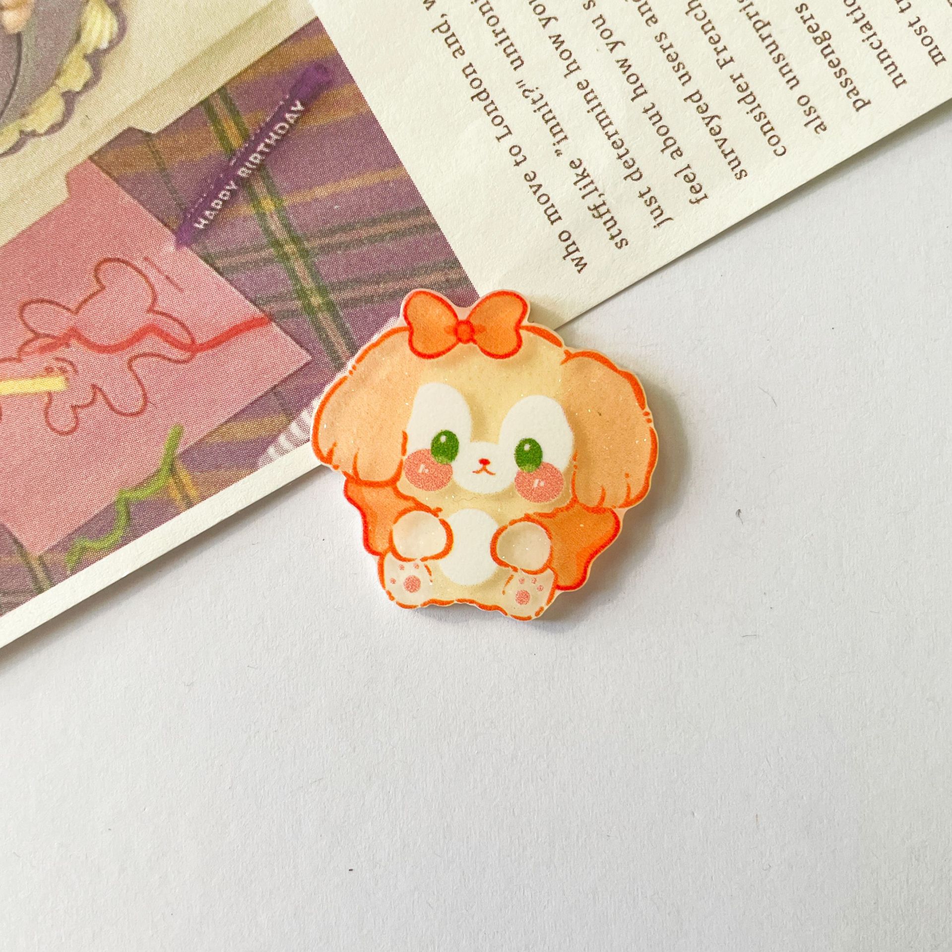 노란색 개 2.7cm * 2.7cm (단일 조각) 의 Q 버전