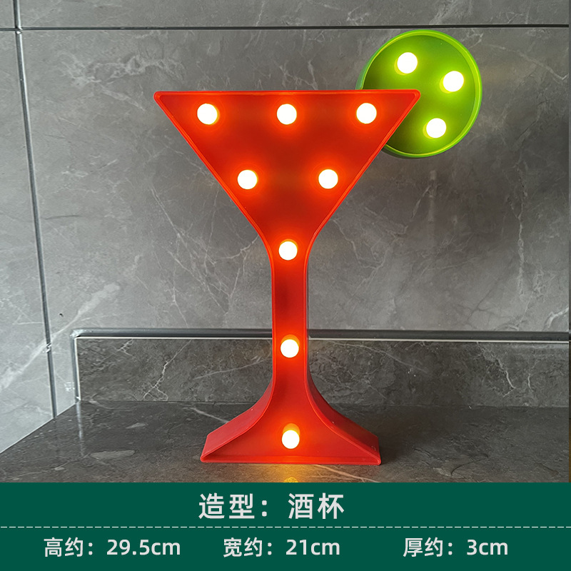 Luz de modelado led flamenco cactus arco iris luz decorativa dibujos animados linda estrella de cinco puntas amor luz de noche de Navidad