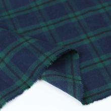 韩国进口柔软墨绿大格子棉布春夏季衬衣衫服装手工纯棉面料布料